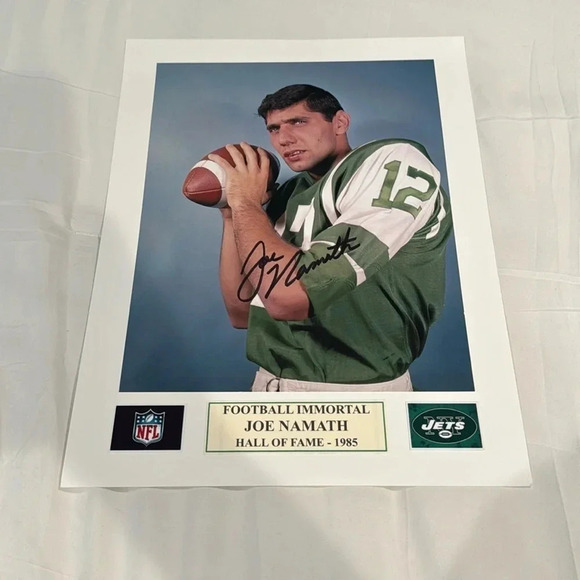 Joe Namath jets  autographed photo - Picture 1 of 1